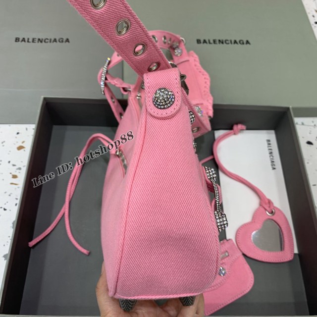 Balenciaga專櫃爆款經典機車包系列巴黎世家Le Cagole半月牙腋下包大號斜挎包 fyj2022